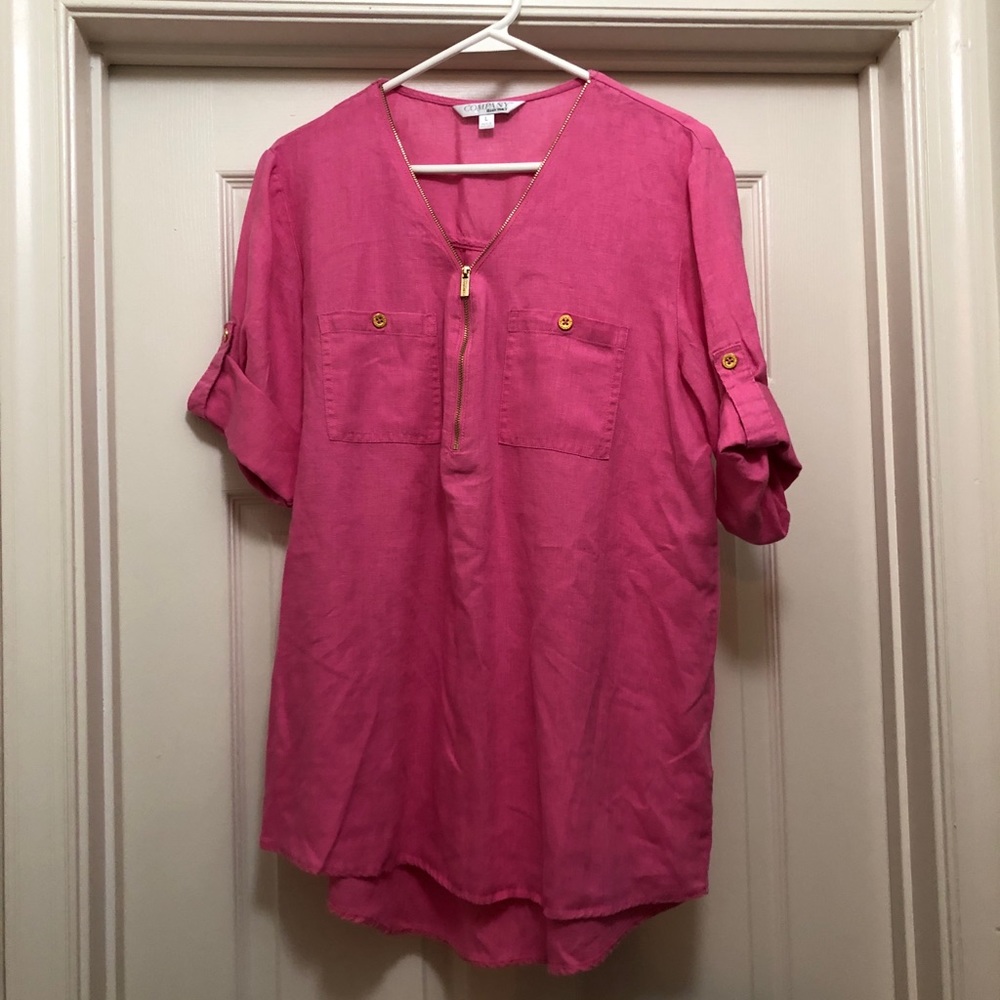 Ellen Tracy peony colored dress